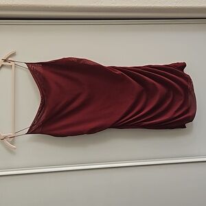 Wild Fable, Large, Wine, Spaghetti Strap, Mini dress